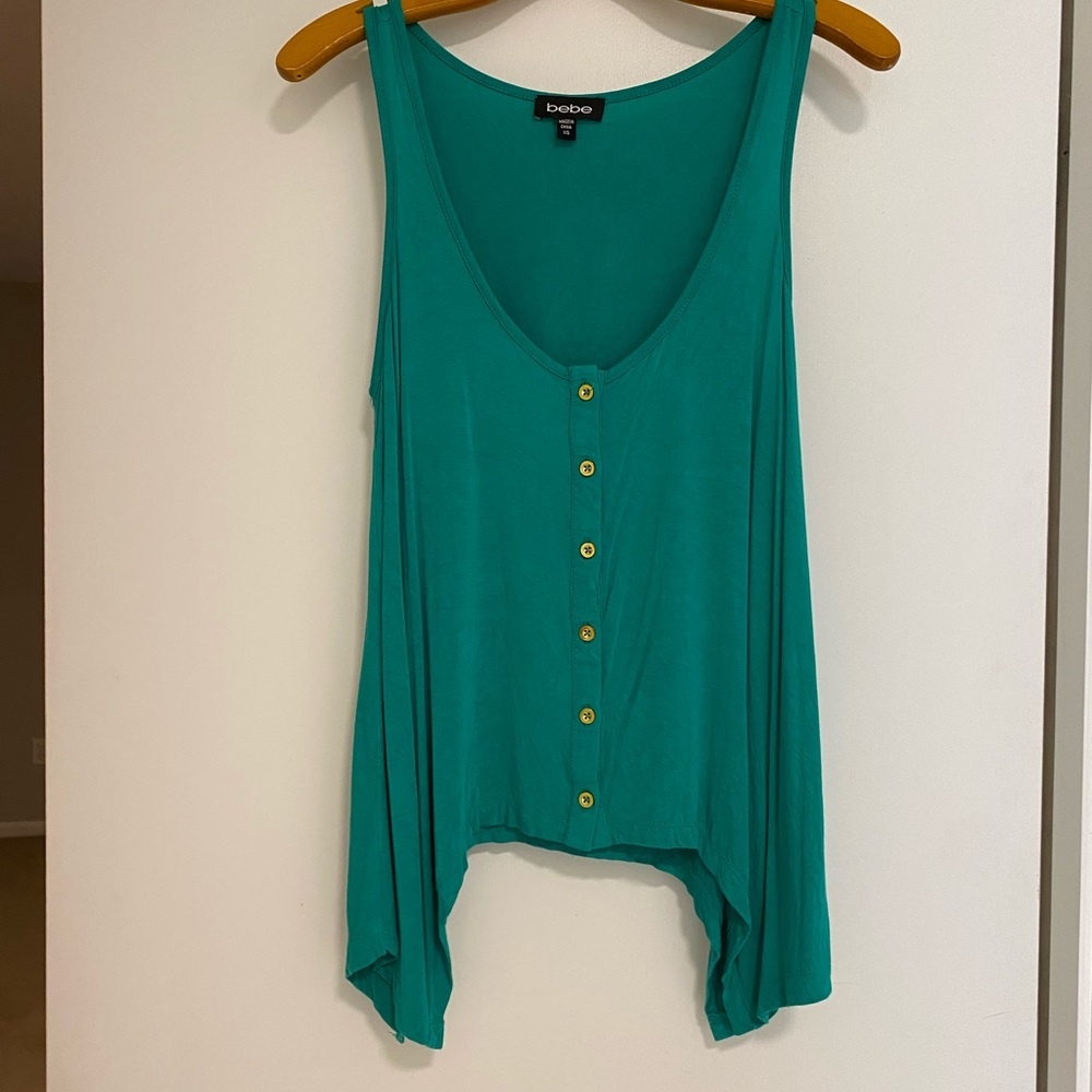 Bebe Alessandra tank with buttons